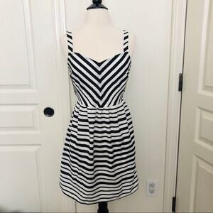 BeBop black and white striped dress